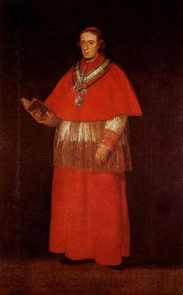 Francisco de Goya Portrait of Cardinal Luis Marea de Borben y Vallabriga